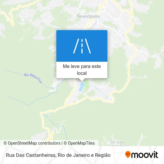 Rua Das Castanheiras mapa