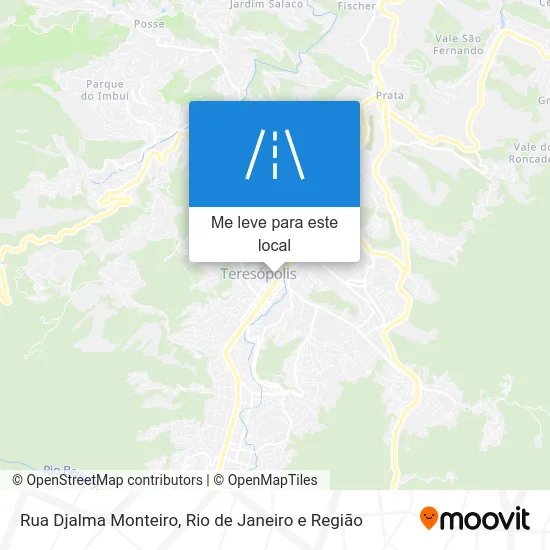 Rua Djalma Monteiro mapa