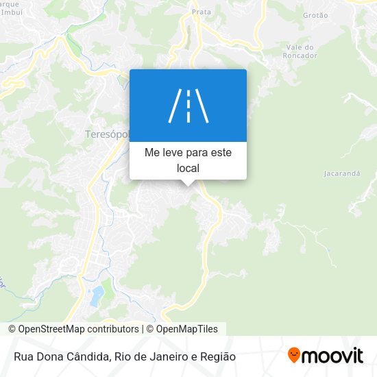 Rua Dona Cândida mapa