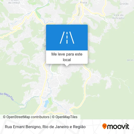 Rua Ernani Benigno mapa