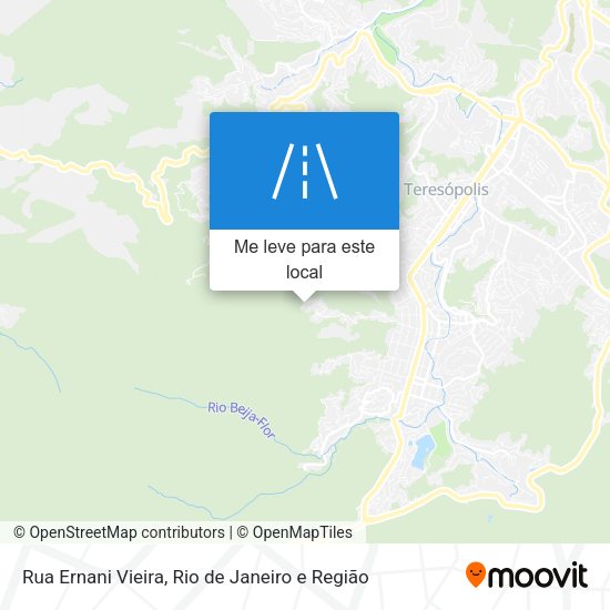 Rua Ernani Vieira mapa