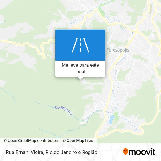 Rua Ernani Vieira mapa
