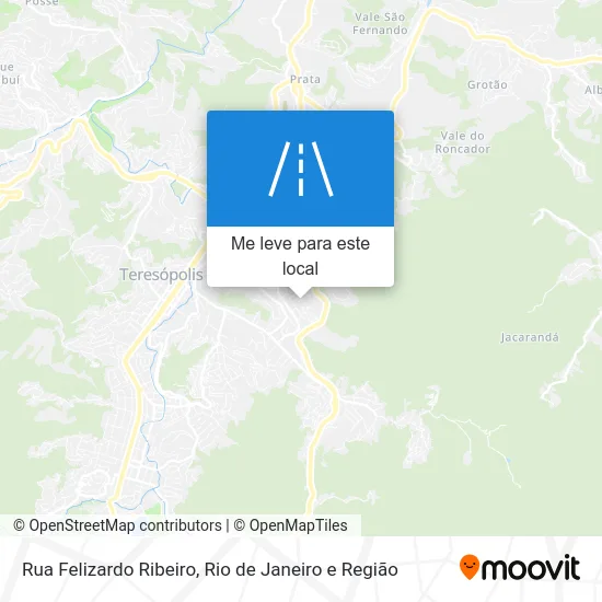 Rua Felizardo Ribeiro mapa