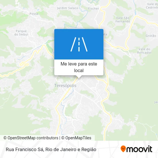 Rua Francisco Sá mapa