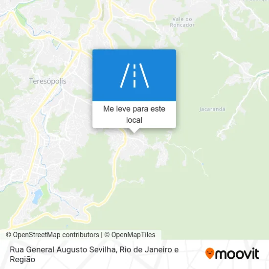 Rua General Augusto Sevilha mapa
