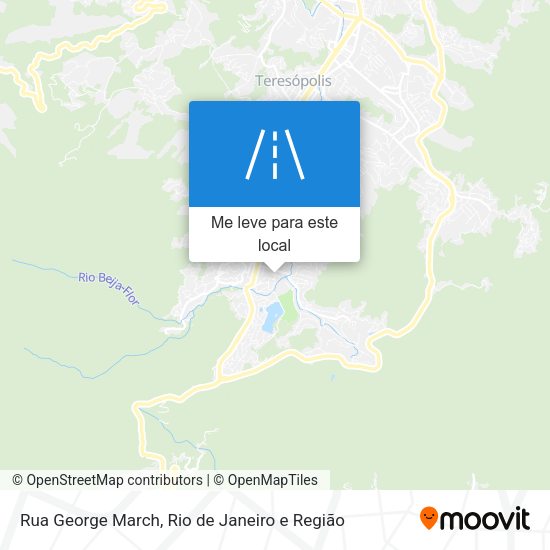 Rua George March mapa