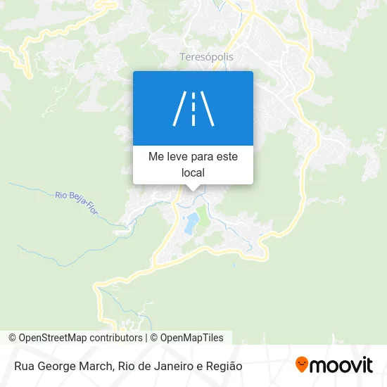 Rua George March mapa