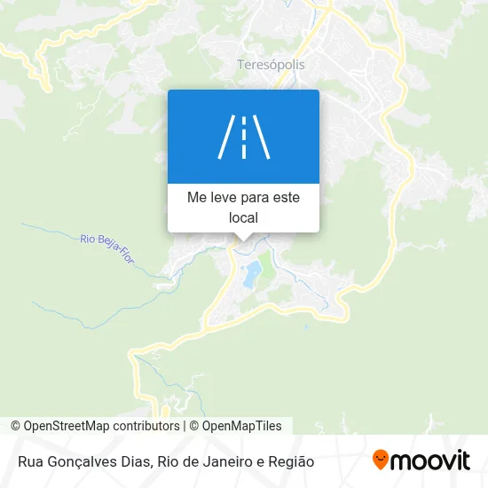 Rua Gonçalves Dias mapa