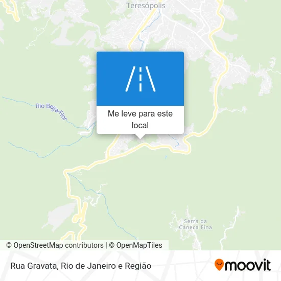 Rua Gravata mapa