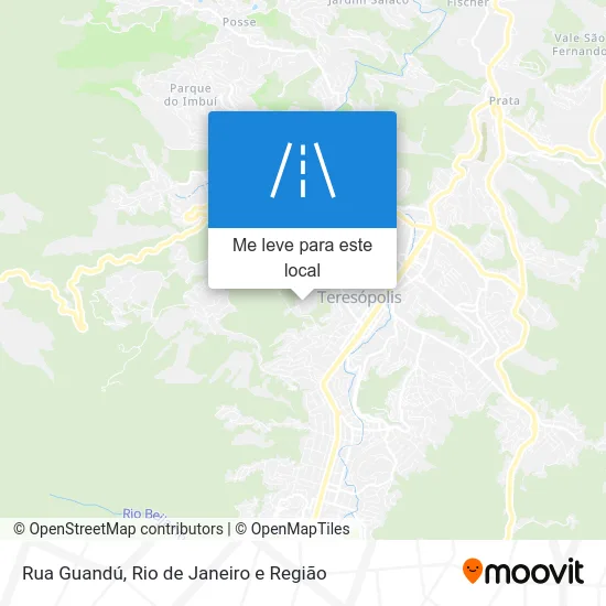 Rua Guandú mapa