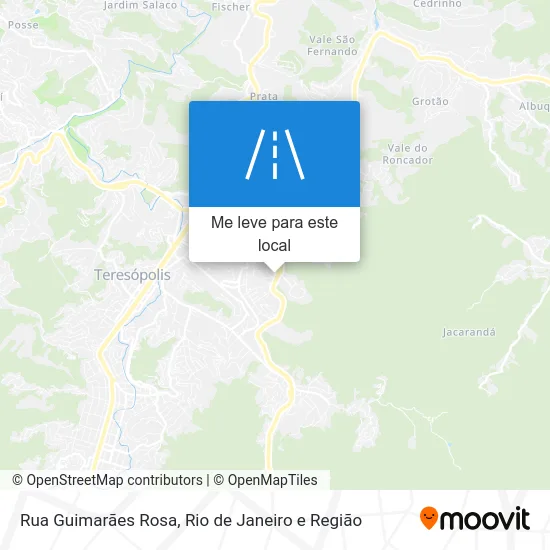 Rua Guimarães Rosa mapa