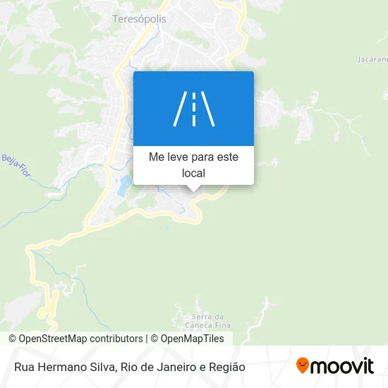 Rua Hermano Silva mapa