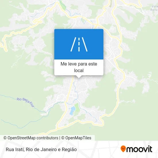 Rua Iratí mapa
