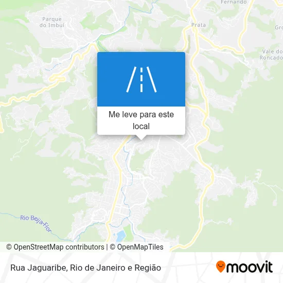 Rua Jaguaribe mapa
