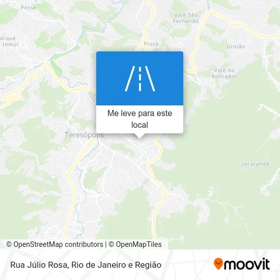 Rua Júlio Rosa mapa