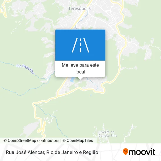 Rua José Alencar mapa