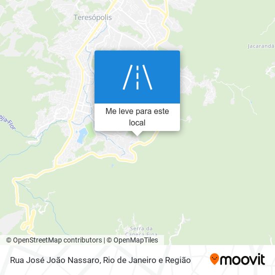 Rua José João Nassaro mapa