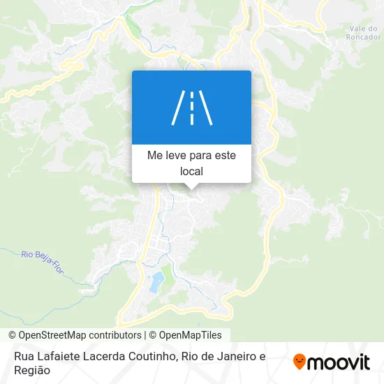 Rua Lafaiete Lacerda Coutinho mapa