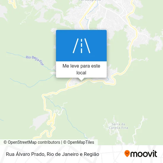 Rua Álvaro Prado mapa