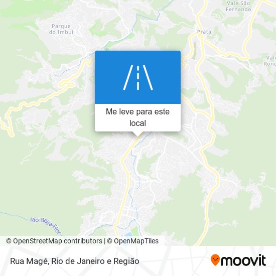 Rua Magé mapa