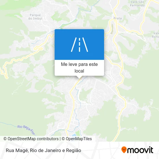 Rua Magé mapa