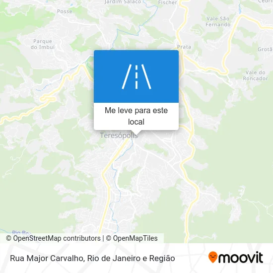 Rua Major Carvalho mapa