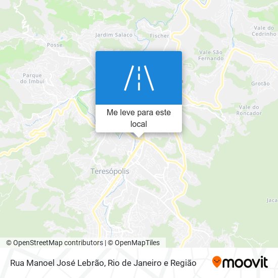 Rua Manoel José Lebrão mapa