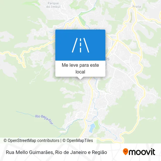Rua Mello Guimarães mapa