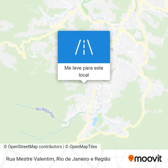 Rua Mestre Valentim mapa