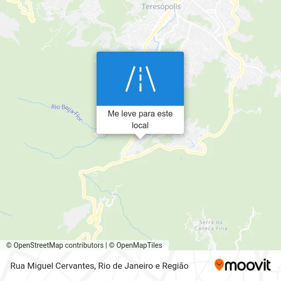 Rua Miguel Cervantes mapa