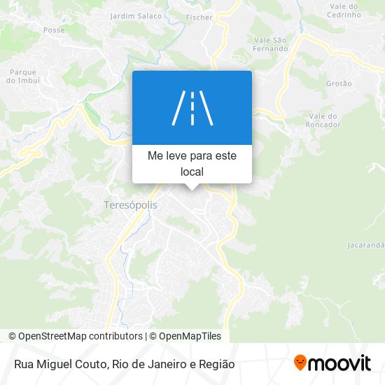 Rua Miguel Couto mapa