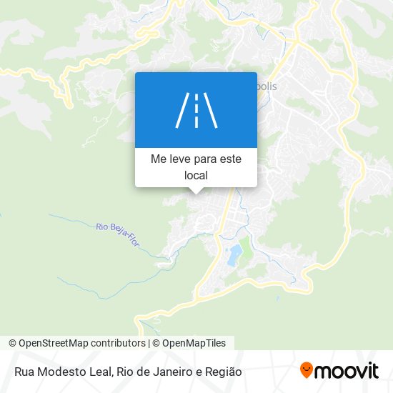 Rua Modesto Leal mapa