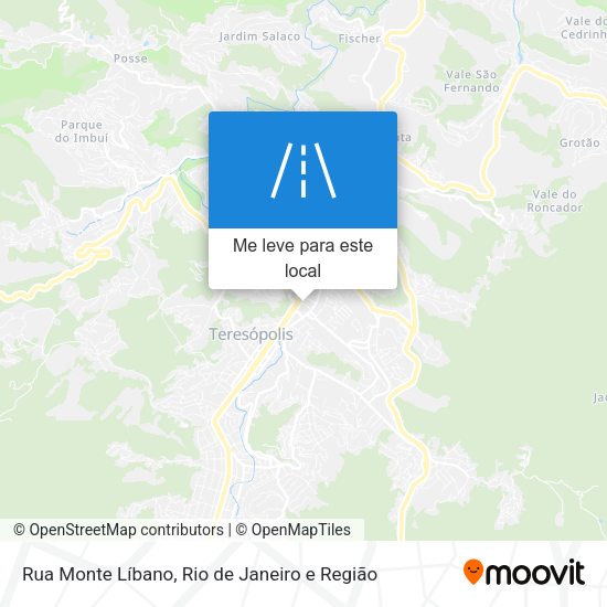 Rua Monte Líbano mapa