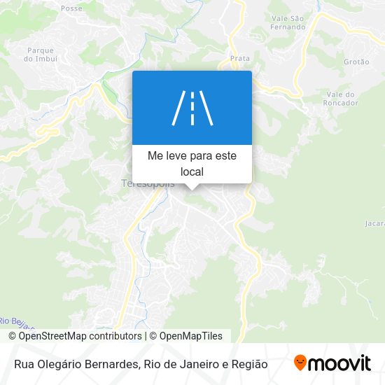 Rua Olegário Bernardes mapa