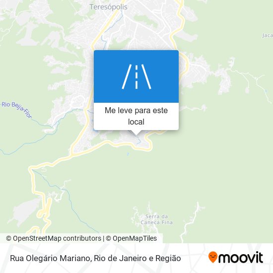 Rua Olegário Mariano mapa