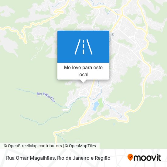 Rua Omar Magalhães mapa