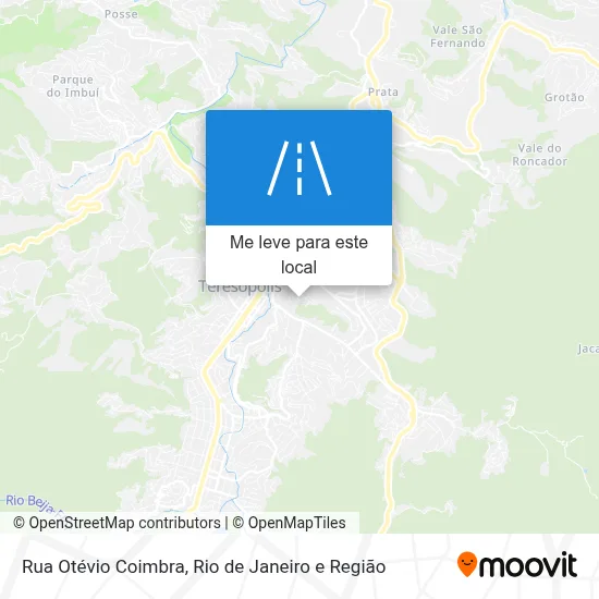 Rua Otévio Coimbra mapa