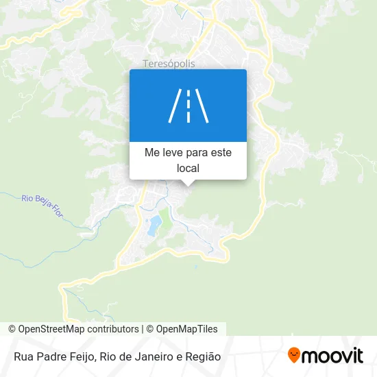 Rua Padre Feijo mapa
