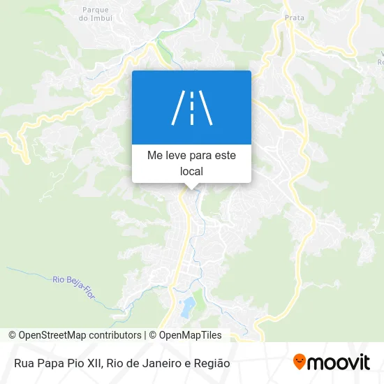 Rua Papa Pio XII mapa