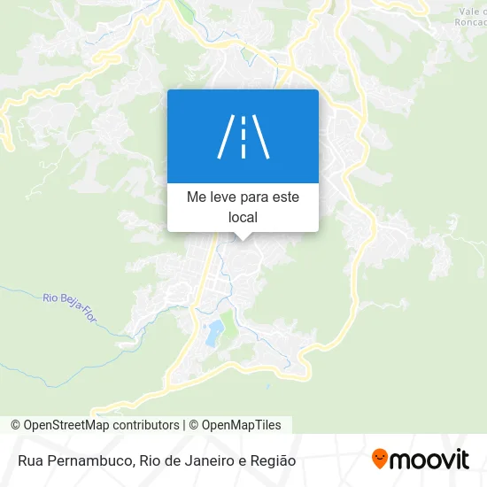Rua Pernambuco mapa