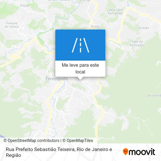 Rua Prefeito Sebastião Teixeira mapa