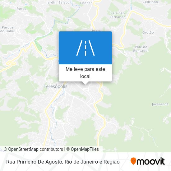 Rua Primeiro De Agosto mapa