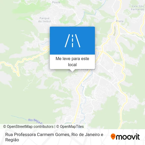 Rua Professora Carmem Gomes mapa