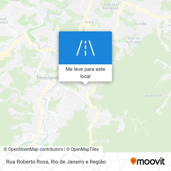 Rua Roberto Rosa mapa