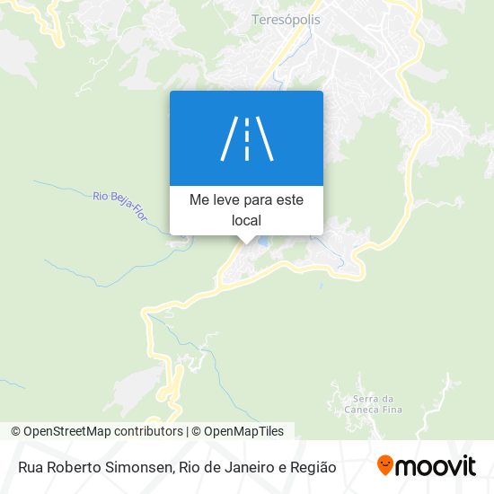 Rua Roberto Simonsen mapa