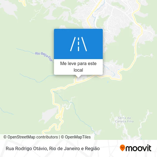 Rua Rodrigo Otávio mapa