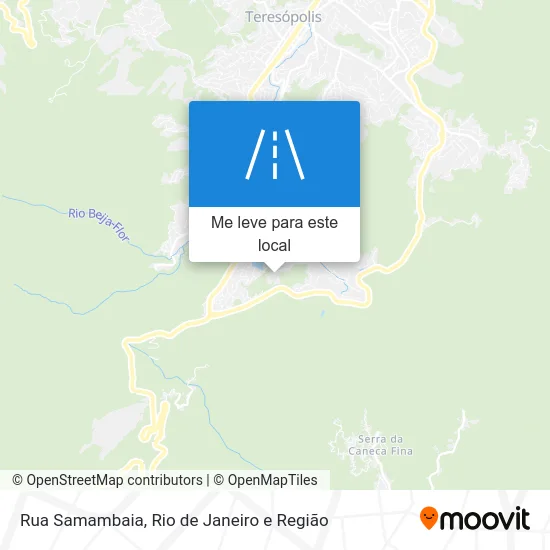 Rua Samambaia mapa