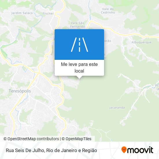 Rua Seis De Julho mapa