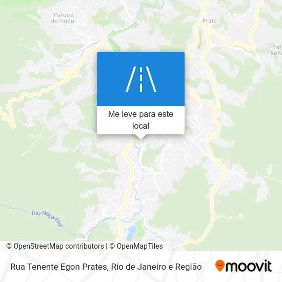 Rua Tenente Egon Prates mapa