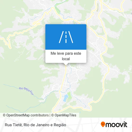 Rua Tietê mapa